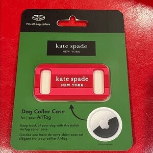 Kate Spade Red Dog Collar AirTag Holder